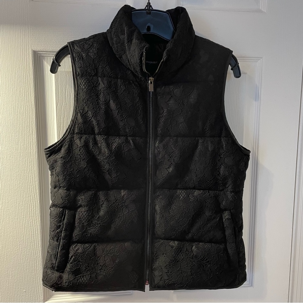Banana Republic Lace Puffer Vest